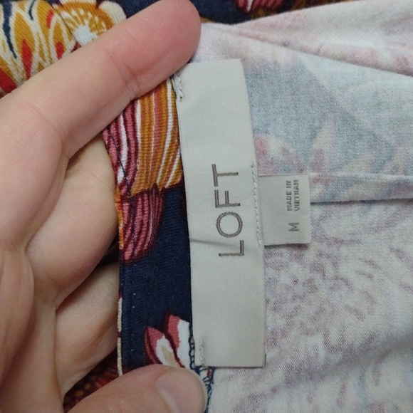 LOFT floral swing dress - gorgeous pattern! - Picture 7 of 8